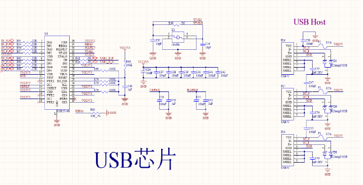 ▲ 图 15 USB电路