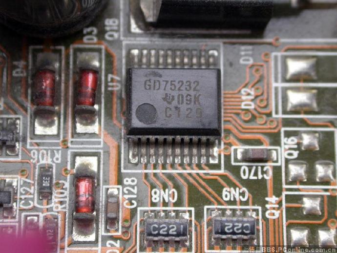 电脑COM串口管理芯片75232、75185及电路（两者可代换）