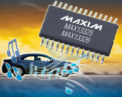 MAX13325,MAX13326双通道汽车应用、音频线驱动器