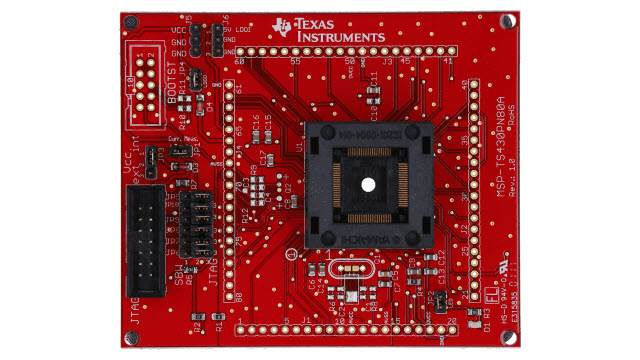MSP-TS430PN80A 80针目标开发板，用于MSP430F5x MCU顶板图像