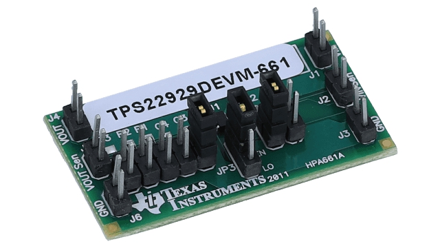 TPS22929DEVM-661 TPS22929D低输入电压，1.8A单通道负载开关评估模块板图像