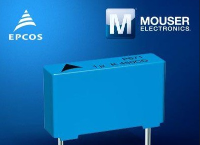 Mouser现可供应EPCOS B3267xP 小体积薄膜电容器系列
