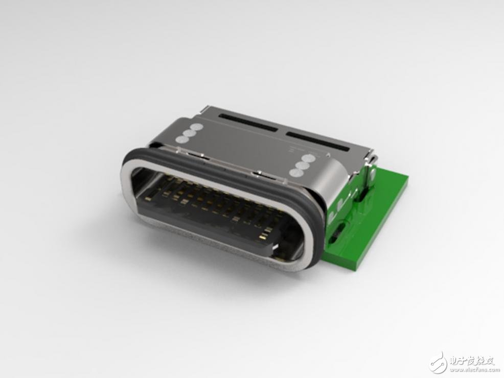 TE宣布推出全新防水型板上USB Type-C 插座连接器