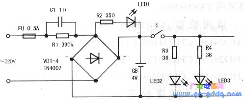 电容降压式LED手电工作原理及改进
