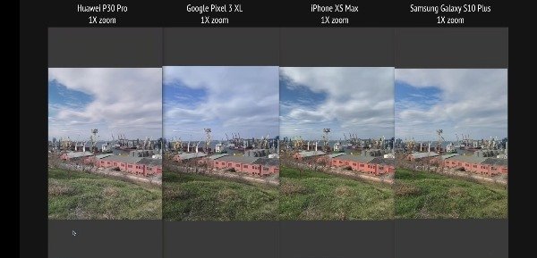 华为P30 Pro、谷歌Pixel 3 XL、三星S10+、iPhone XS Max拍照对比
