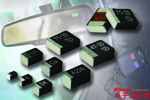 Vishay推出具有高CV等级的小外形尺寸MicroTan汽车级固钽片式电容器