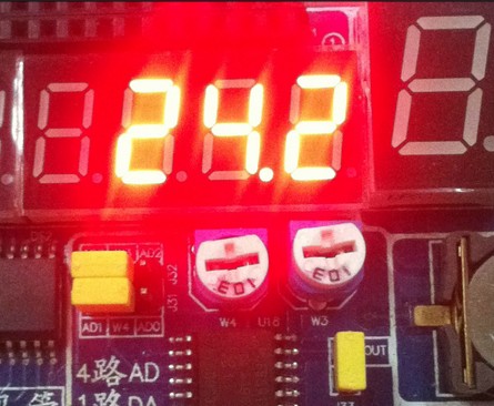 18b20配合数码管显示温度