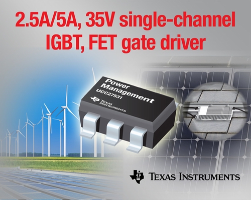 德州仪器栅极驱动器旨在满足IGBT与SiC FET设计需求