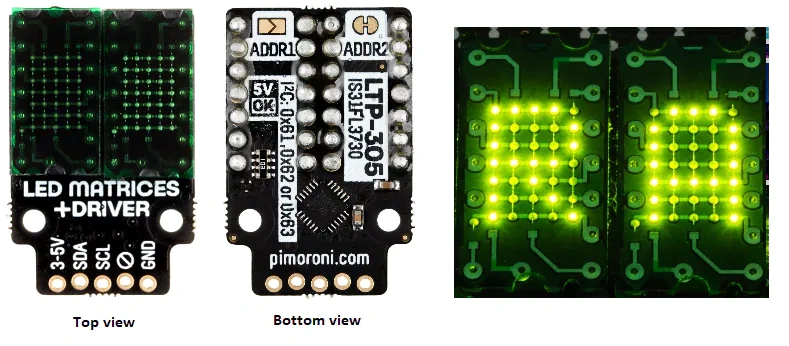 Pimoroni PIM527 LED Dot Matrix Breakout - Green