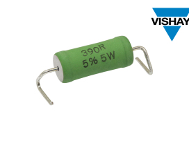 Vishay AC和AC-AT 5 W轴向水泥绕线电阻新增器件具有出色的抗脉冲性能